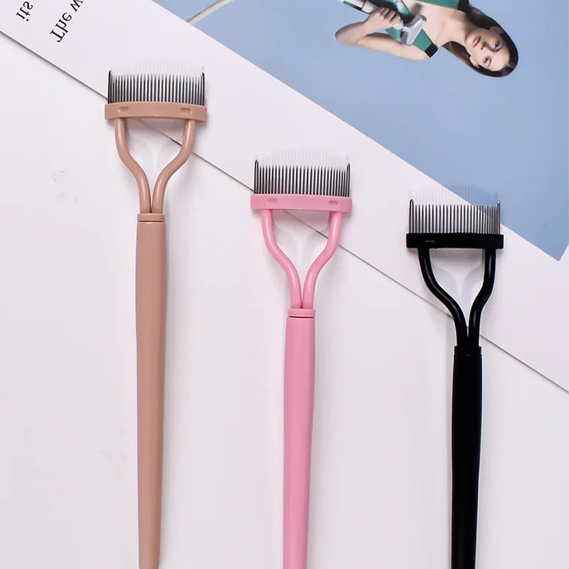 Eyelash Separator Metal Teeth Straight Curler Beauty Makeup Stainless Qme