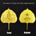 Gold Foil Guanyin Card Peace Blessing Good Luck Wishes Scratch Qme B