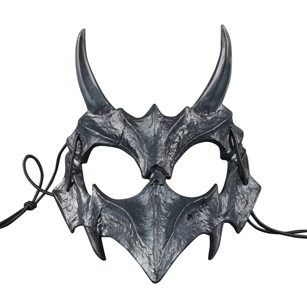 Halloween Skull Party Mask Anime Dragon God Skeleton Half Face Bone Animals Cosplay Dance Prom Costume Props Skullmask Qme