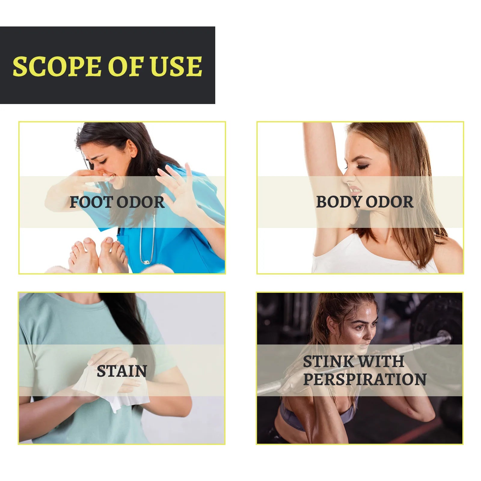 Body Odor Eliminator Effective Remove Bad Armpit Smell Fitness Sports Sweat Cleaning Wipes For Underarm Refreshing Care Product Qme