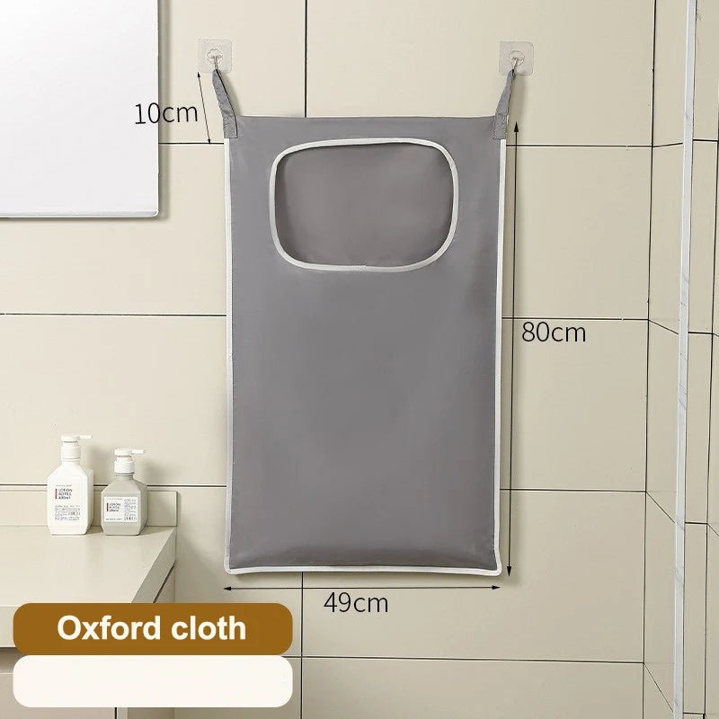 Household Sundries Storage Bag Door Hanging Laundry Basket Wall Qme A4