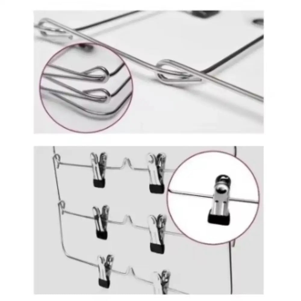 Multi-Functional Home Non-Slip Metal Pants Rack New Creative Stainless Steel Seamless Hanger Simple Storage Skirt Rack Qme