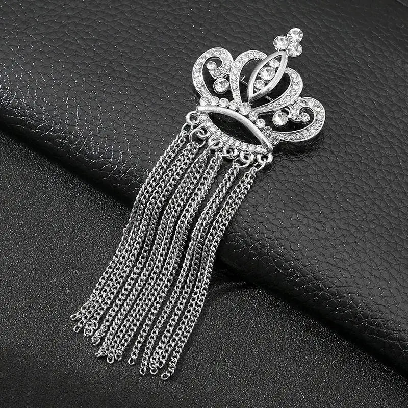 Tassel Brooches For Women Men Pin Party Casual Lapel Pins Accessory Gift Suit Tassel Brooches Jewelry Qme style 1