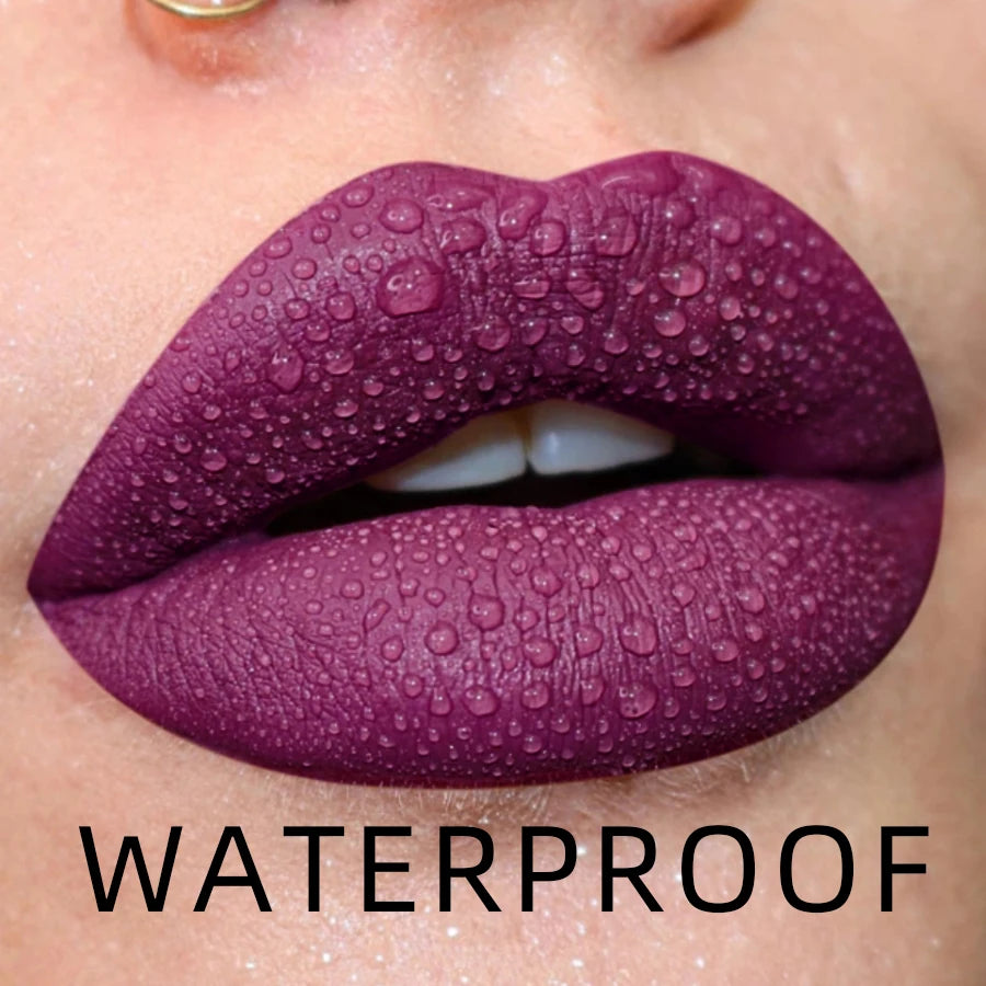 19-color Matte Lip Gloss Nude Liquid Lipstick Waterproof Long Lasting Qme 18