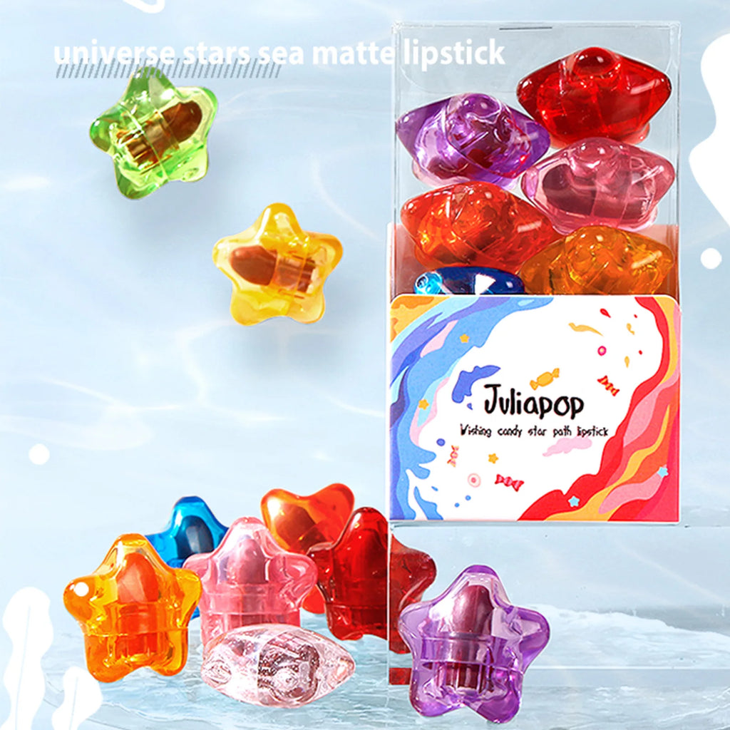 Mini Star Lipstick Pill Matte Lipsticks Long-lasting Full-pigment Lip Qme