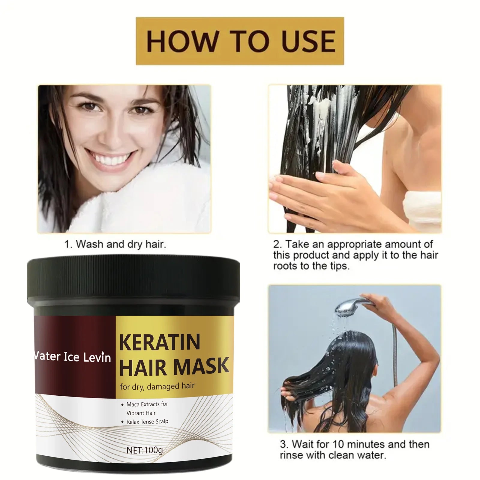 Magical Keratin Hair Mask For Maltreated Hair 5Seconds Repairing Damaged Frizzy Hairs Smoothing Nourish Straightening Hair Care Qme