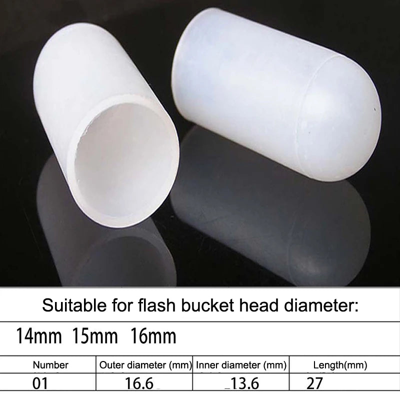 2Pcs Silicone Elastic Flashlight Lampshade For SP31 SP35 IF22A C8G IF25A SP36 S2 C8 EA01 TS21 Q8 14-75MM Torch Qme 14 16mm