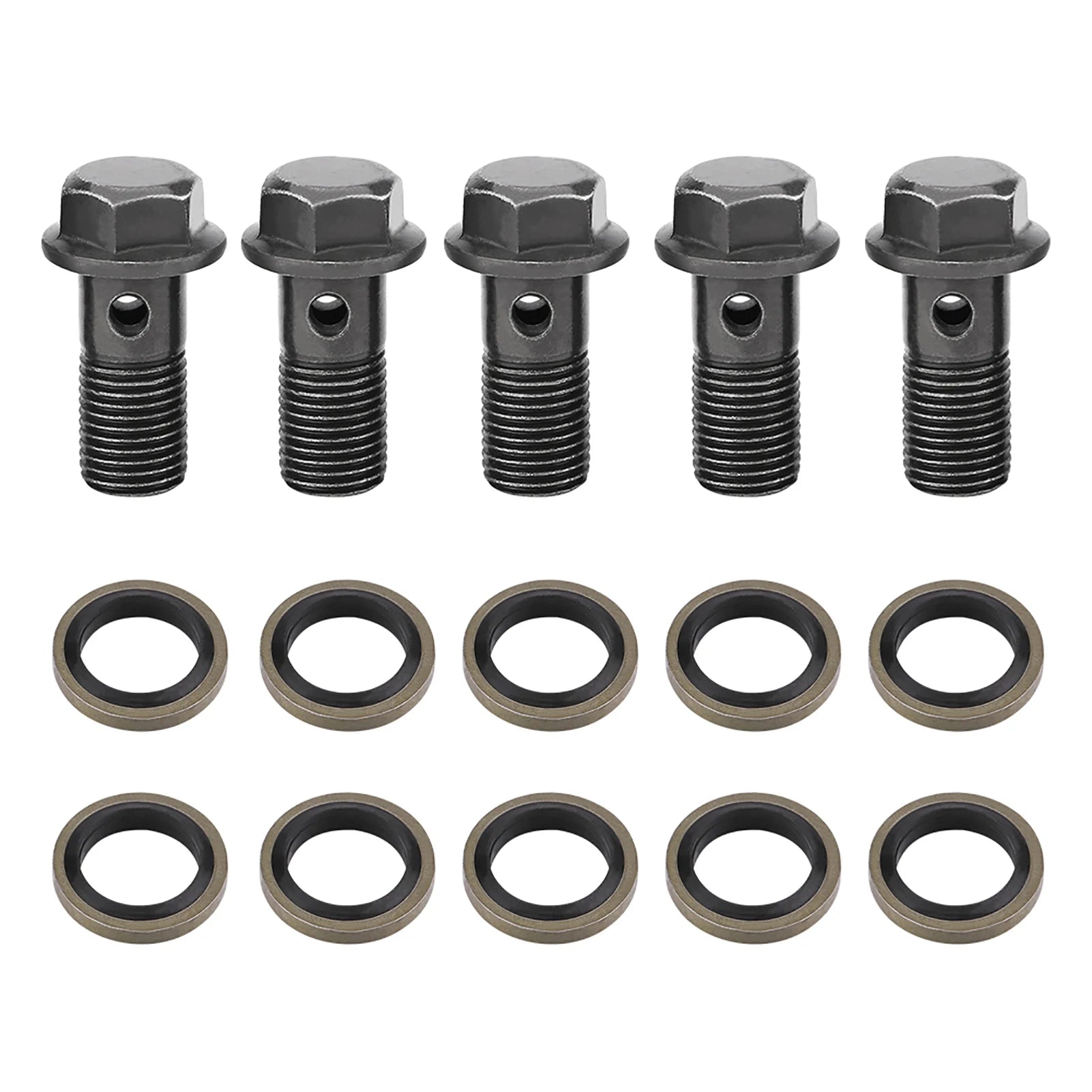 Motorcycle Banjo Bolts & Washers for Brake Caliper Master Cylinder M10 x1.25/M10 * 1.0mm Brake Motorcycle Brake Bolt Qme M10 x 1.25mm