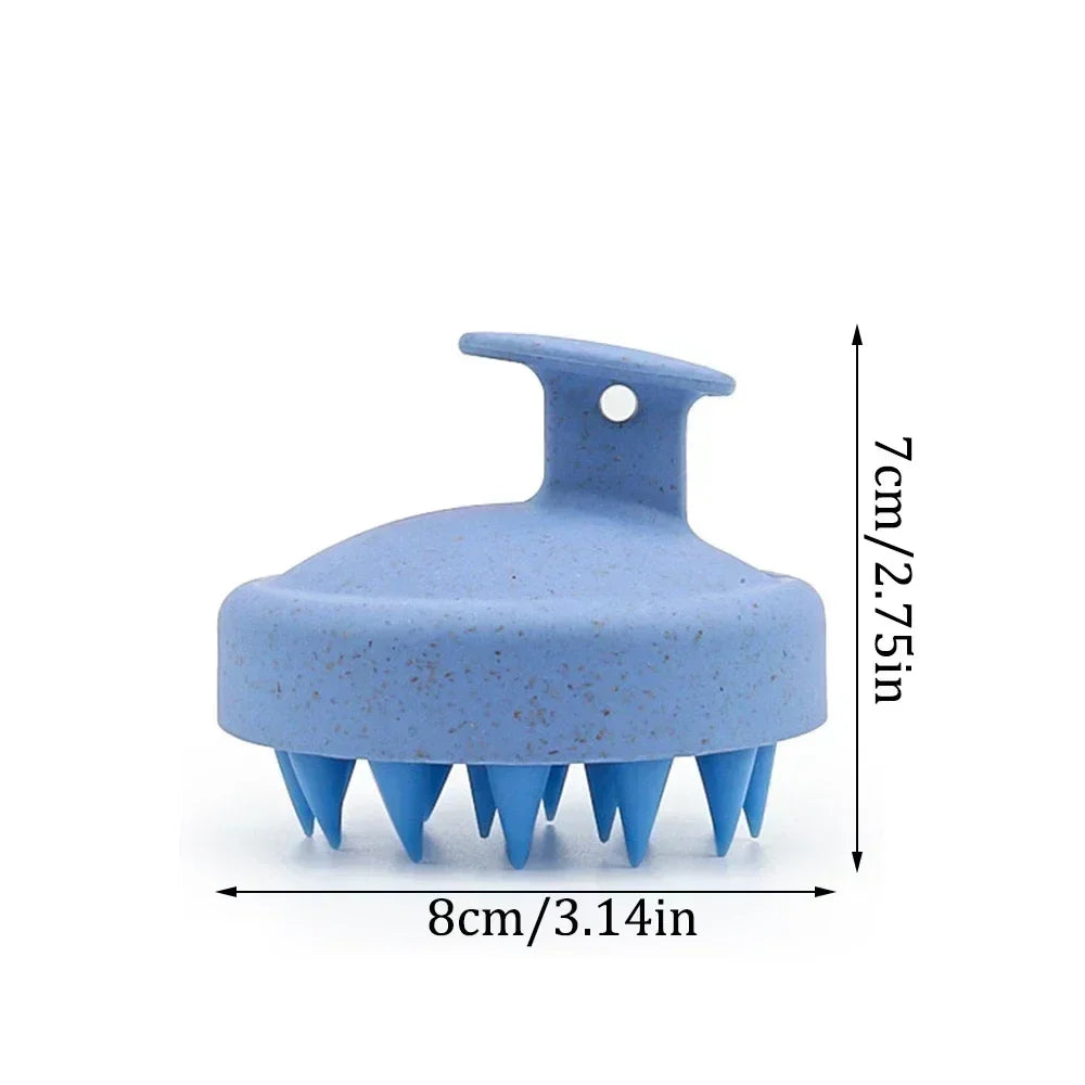 Silicone Shampoo Brush Body Massage Bath Shower Salon Hairdressing Qme