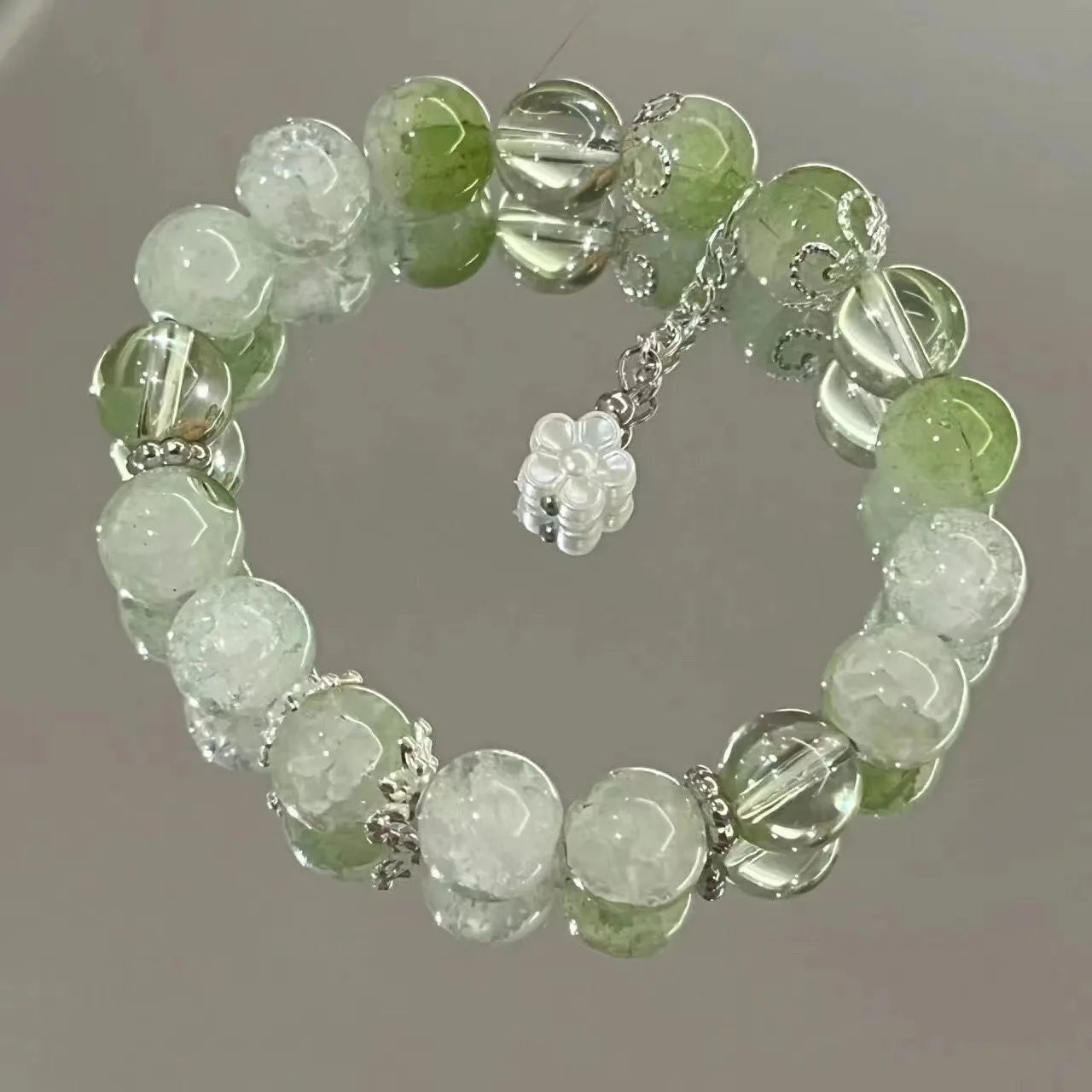 2 Pieces Simple Beads Resin Bracelets Jewelry Gifts for Women Inspired Beaded Bracelet DIY Same Style Statement Jewelry Bangles Qme