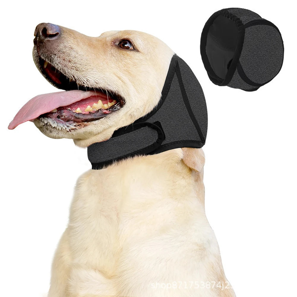 Dog Noise Reduction, Sound Insulation, Ear Muffs, Swimming Waterproof Headgear, Dog Emotional Soothing Headgear Qme