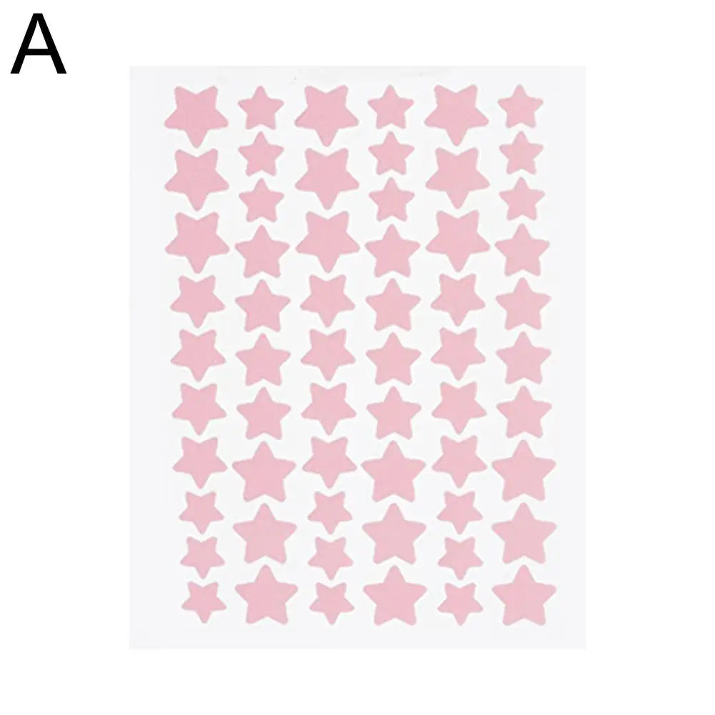 60pcs Invisible Star Shape Acne Patch Acne Marks Cover Patch Waterproof Sweat Proof Pimple Remover Tool Skin Care For Men Women Qme Pink CN