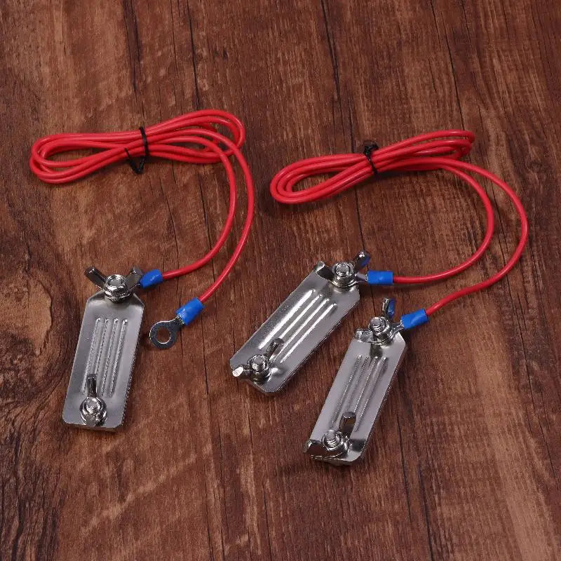 Electric Tape Connector Farm Goat Animals Fence Single Clip 2 Clips Qme