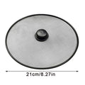 Guard Lid Fine Mesh Splash Cover Kitchen Tools Black Splatter Screen Qme 21cm
