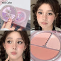 Matte Blusher Palette Natural Cheek Tint Rouge Pink Cream Blush Makeup Face Blusher Highlighter Contour Brighten Cosmetics Qme 02