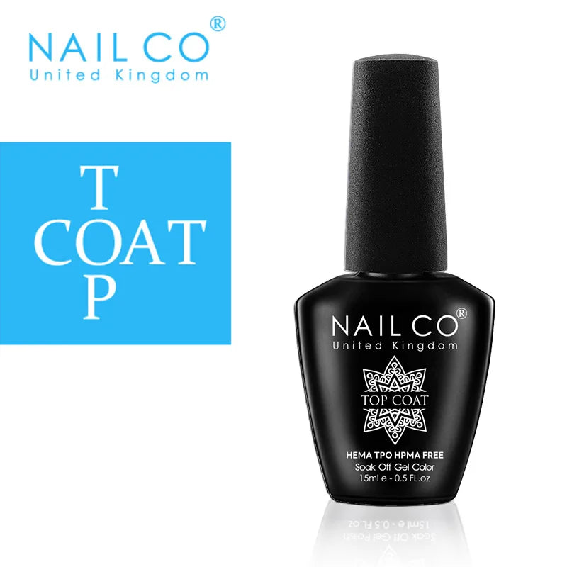 NAILCO Coat Base Gel Nail Polish Nails Art Semi Permanent Lacquer