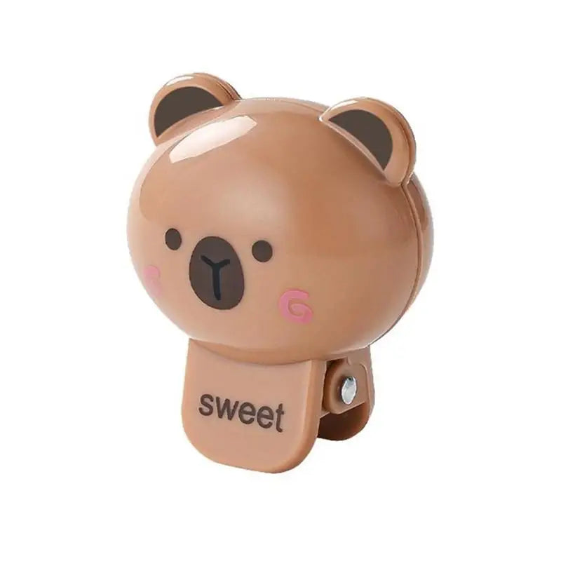 Dustproof Head Protector Cap Household Travel Cartoon Animals Qme Coffee