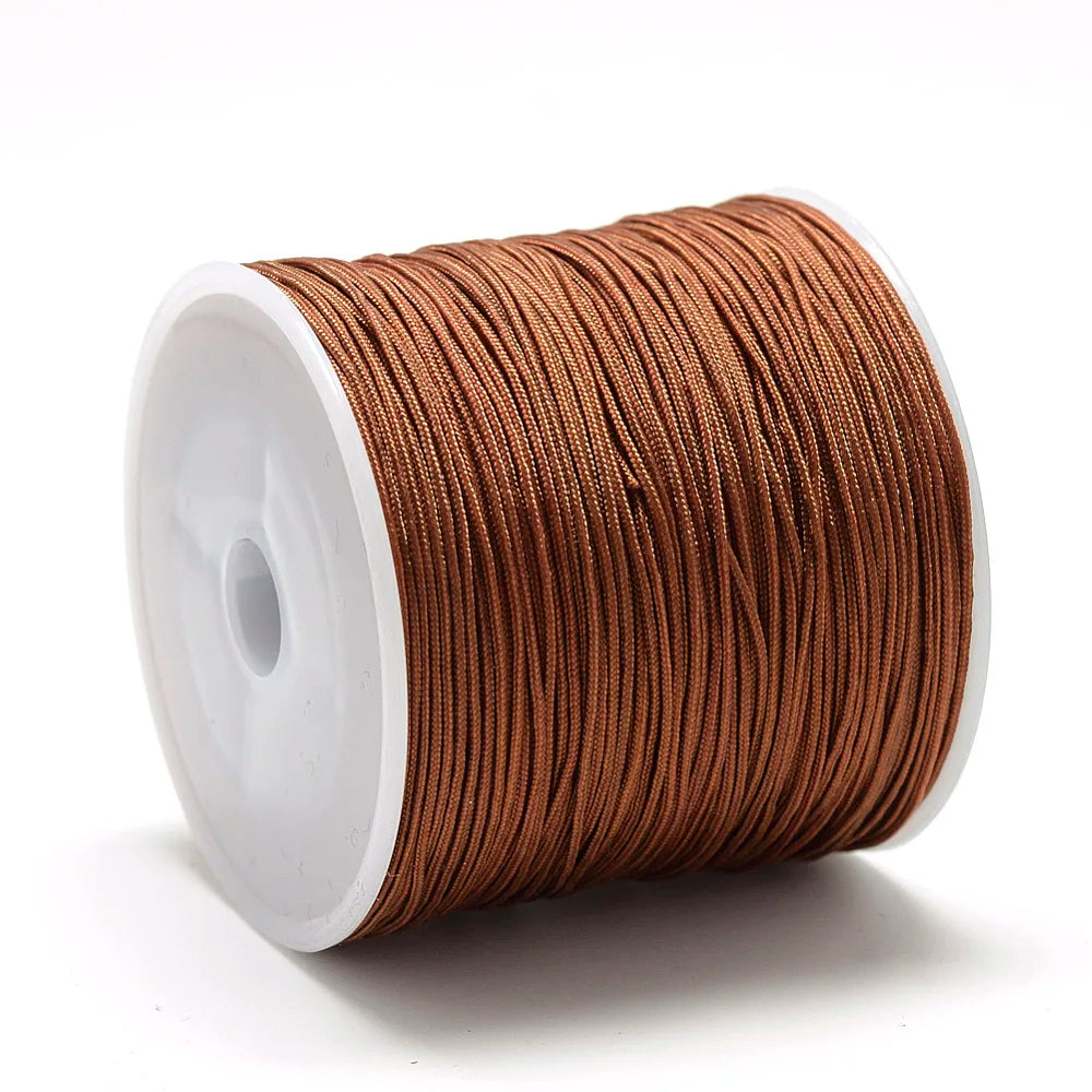 Pandahall 100m Roll Nylon Thread Braided Chinese Knotting Cord