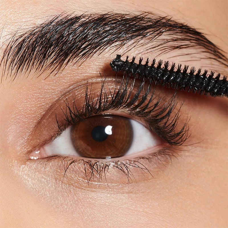 Dual-Ended Mascara, Eyelash Primer & Mascara, Fine & Thick Brush Heads, Volumizing & Lengthening, Long-Lasting, Water Resistant, Qme