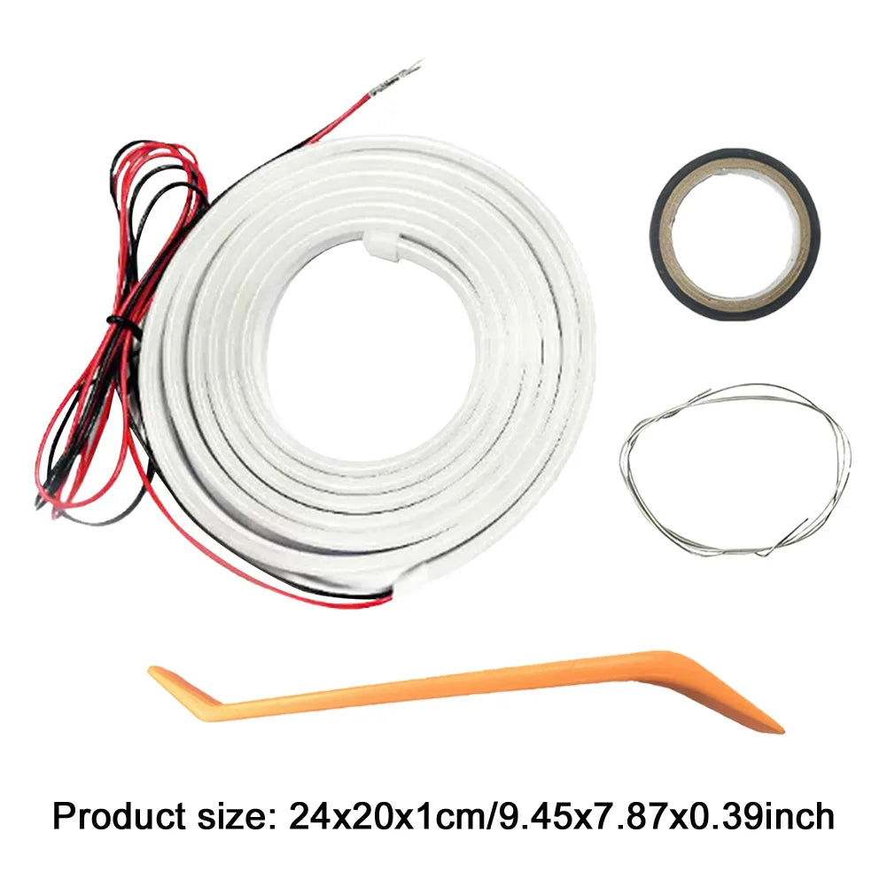 LED Car Trunk Light Strip Multifunction Car Trunk Ambient Lighting Strip Atmosphere Light Strip for Sedan SUV Hatchback Pickup Qme