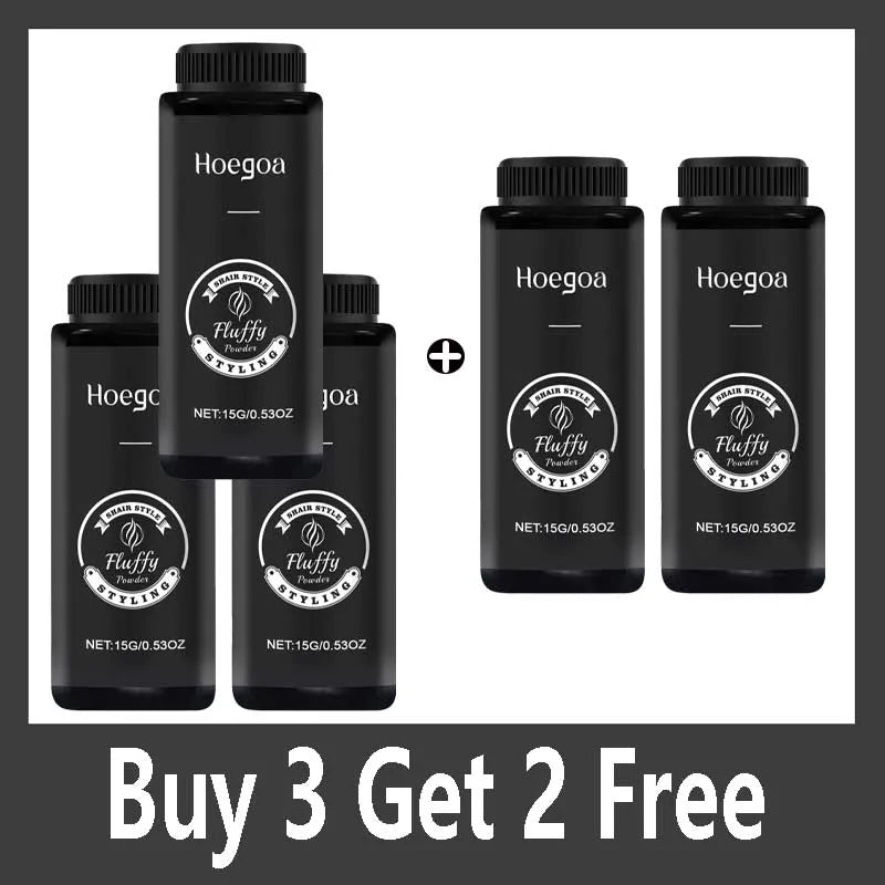 Matte Hair Styling Fluffy Hair Powder Volume Texturizing Fiber Build Up Oil Control & Thicker Looking Hair Finish for Men Women Qme Buy 3 Get 2 Free