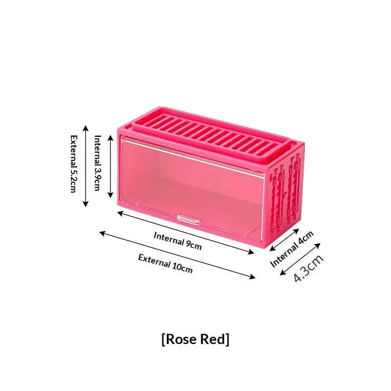 8-Compartment Acrylic Toy Car Display Rack Wall-Mounted Model Car Storage Cabinet Stackable Dustproof Case Qme Rose red