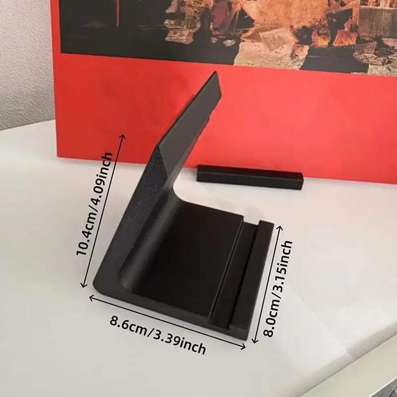 1Pc Desktop Vinyl Record Stand Record Player Holder Minimalist Display Rack Ideal For Office And Home Living Room Display. Qme