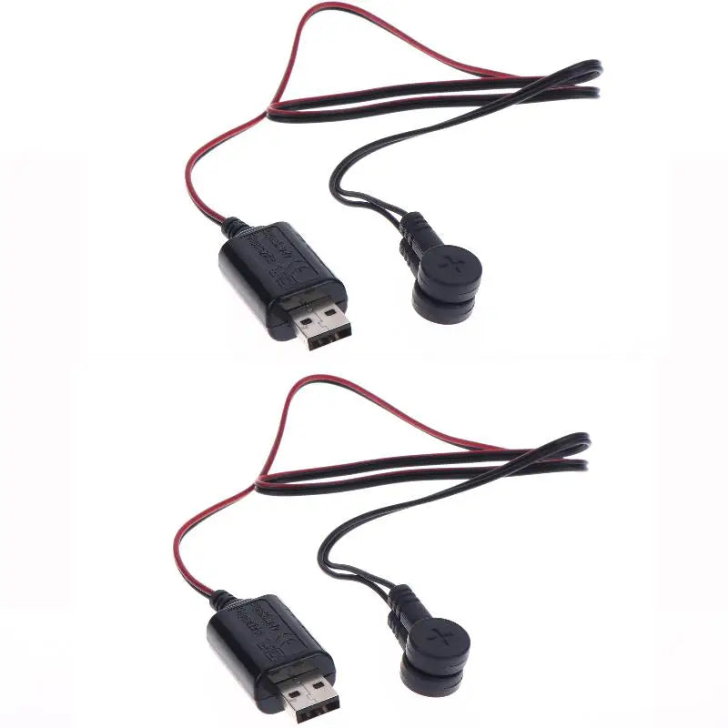 Universal Magnetic Lithium Battery Charging Cable 3 7V 4 2V Flexible Qme 2Pcs