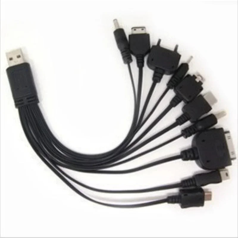 10pcs 10 In 1 Micro USB Multi Charger Usb Cables for Mobile Phones Cord for LG KG90 SAMSUNG Sony Phone Qme 10pcs