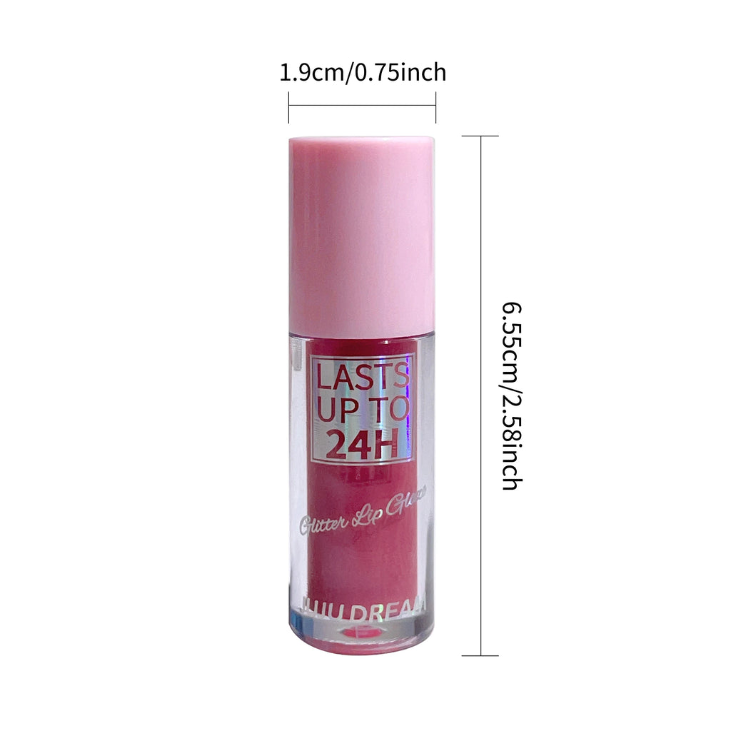 Flowing Light Glitter Lip Glaze Moisturizing Gloss Oil Tint Qme