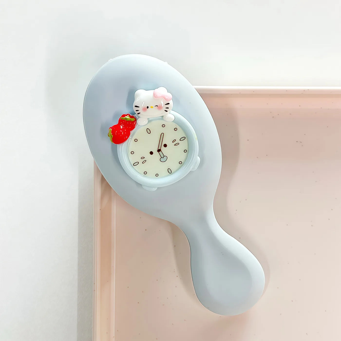 Hello Kitty Cartoon Alarm Clock Folding Air-cushion Comb Portable Qme 8