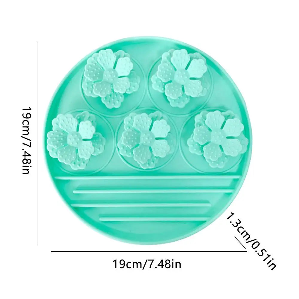 Dog Lick Mats Suction Cup Design Snd Play Mat Crate Pads Slow Feeder Qme Blue China Mainland
