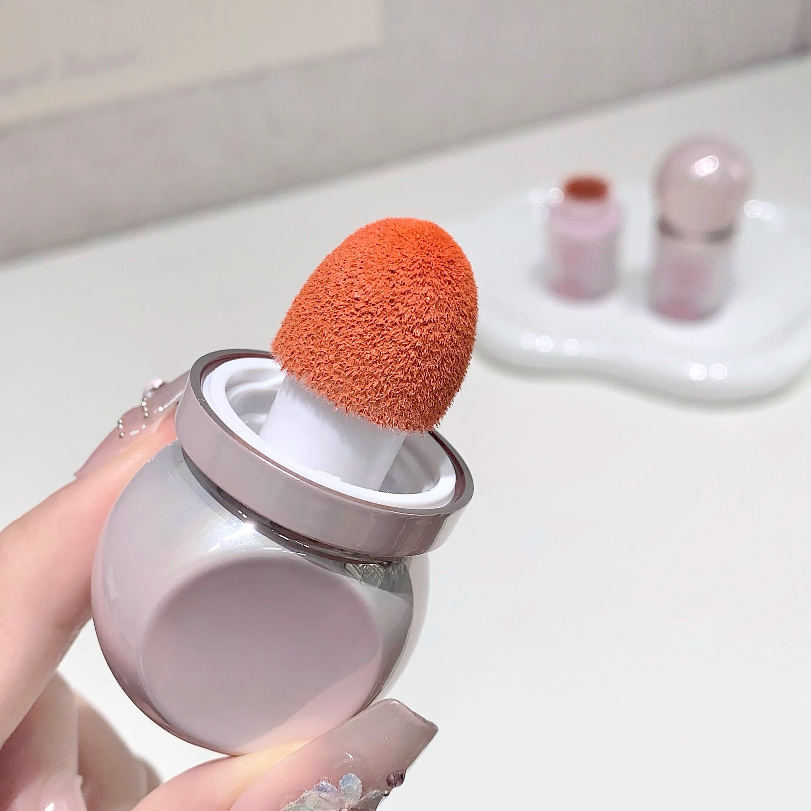 SHAQINUO Light Blush Liquid Moisturizing Mirror Vitality Whitening Qme