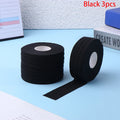 1 Climbing Finger Tape Self-adhesive Elastic Bandage Non-woven Wraps Qme 3 Roll Black