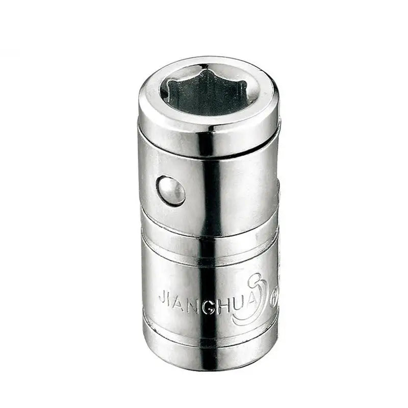 1pcs 1/4" Square Drive To 1/4" Hex Shank Socket Bits Converter Quick Release Screwdriver Holder Impact Socket Conversion Adapter Qme silver