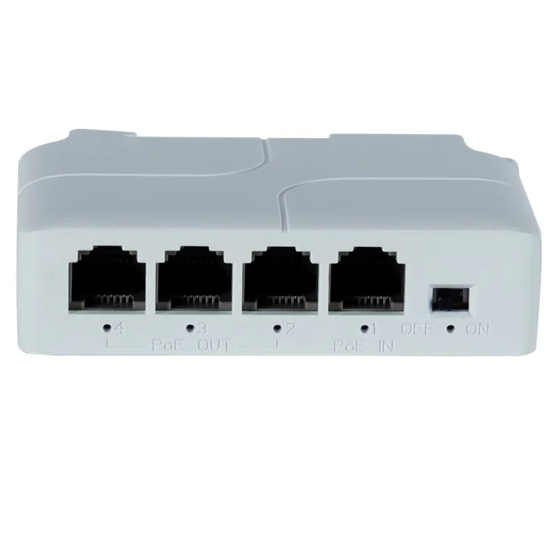 5pcs POE Extender Gigabit Waterproof PoE Repeater 1 to 2 3 4 Port Cascaded for Fast Ethernet Network Qme 1 to 3 100Mbps
