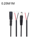 5PCS 5.5*2.5 DC Female Connector Cable Tinned End Single Head Power Cord 18AWG 20AWG Qme 0.5M