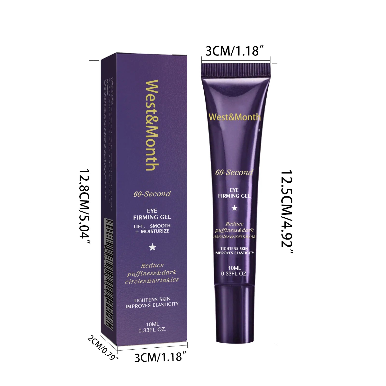 Firming Eye Gel Lighten Fine Lines Dark Circles Lifting Puffy Remover Eye Bags Anti-Puffiness Moisturizing Brightening Eye Care Qme