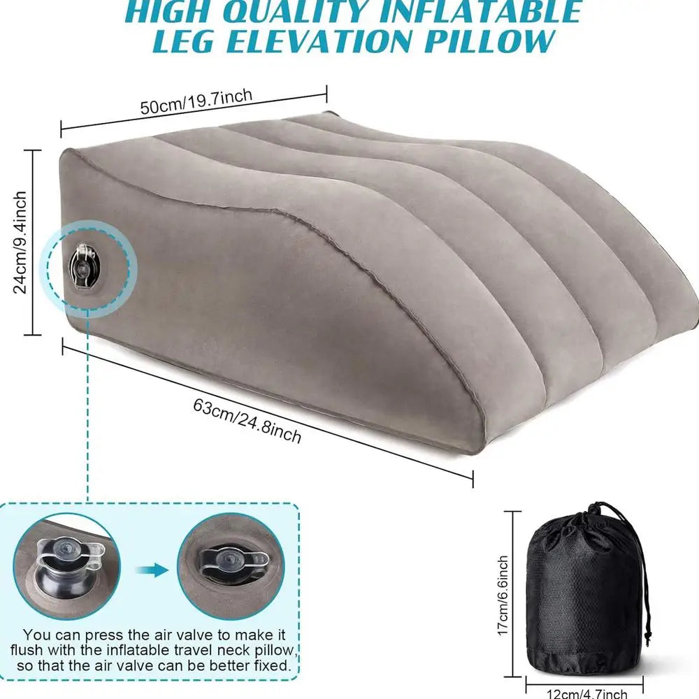 Knee Replacement Pillow Inflatable Foot Support Storage Leg Wedge Qme as shown China Mainland