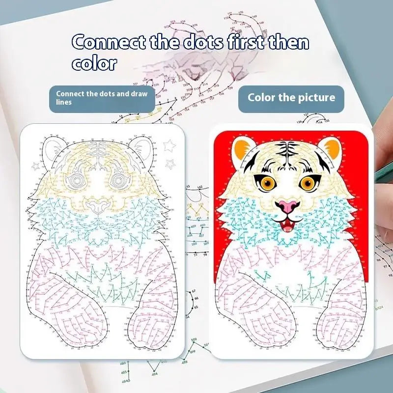 1 2 Focused Training Book Children's Digital Connectivity Coloring 44 Qme