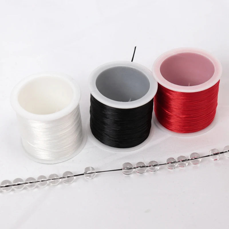 35M Spandex Jewelry Thread Stretch Elastic Beads Cord Crystal String Qme