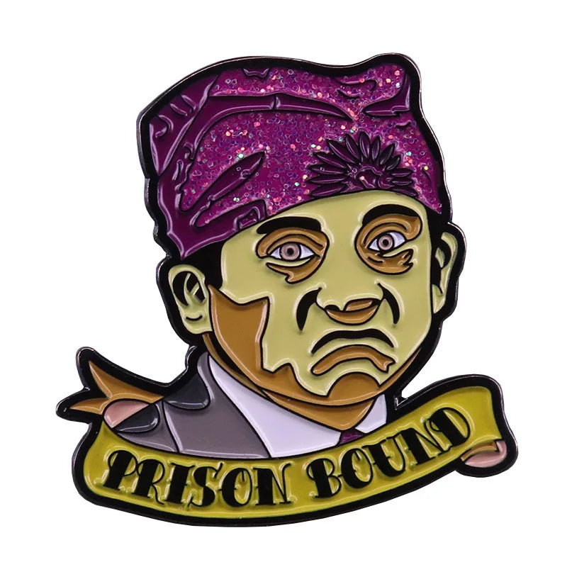 Classic Comedy Enamel Pins American Fashion TV Show Brooches for Friends Backpack Metal Lapel Pin Badges Jewelry Wholesale Qme style 18