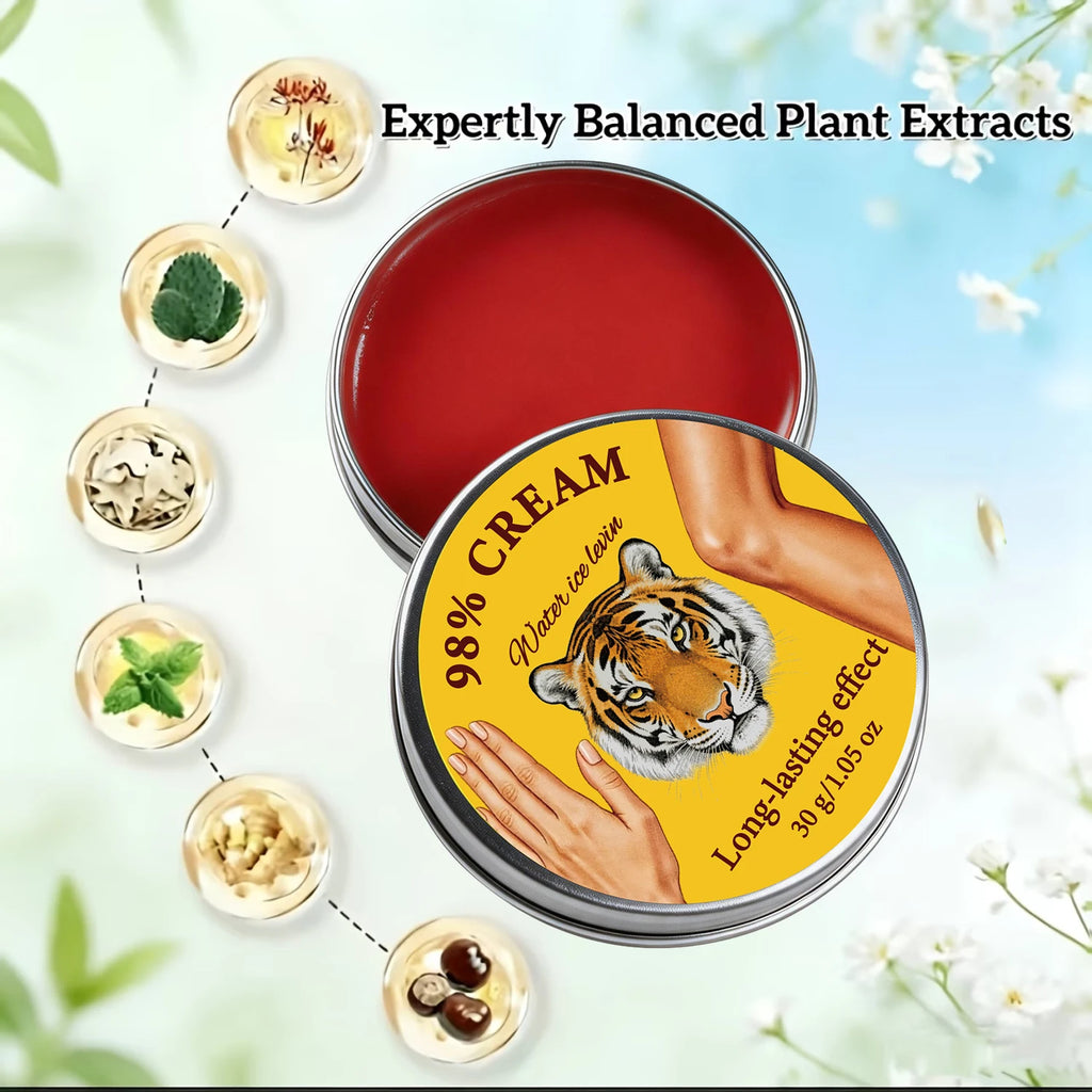 Long-Lasting Tiger Balm Cream with Collagen & Bee Venom, Daily Moisturizing Firming Skin Balm Qme