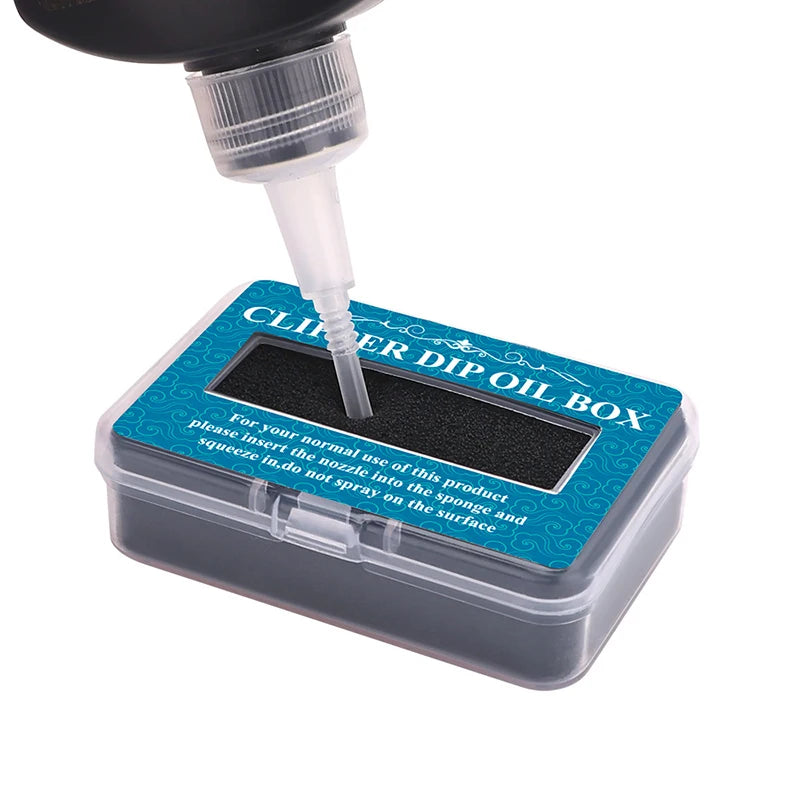 Lubricating Clipper Oil Box Barbershop Storage Hair Blade Rust Qme