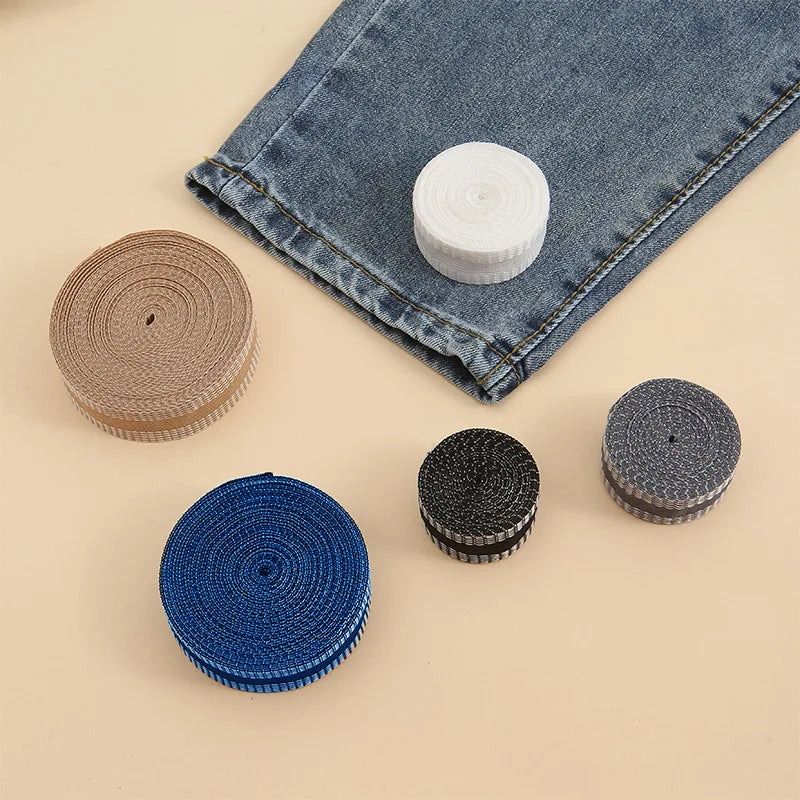 2M-5M Self-Adhesive Pants Paste Iron on Pants Edge Shorten Self-Adhesive Pants Mouth Repair Paste Hem Tape for Jeans Trousers Qme