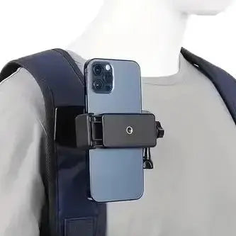Anti-slide Backpack Strap Clip Mount Adjustable Phone Holder Outdoor Qme