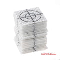100pcs 0/30/40/50/60mmtotal Station Reflector Reflector Sheet For Total Station Survey Target Sheet Reflective Sticker Qme 6cmx6cm