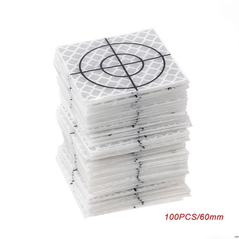 100pcs 0/30/40/50/60mmtotal Station Reflector Reflector Sheet For Total Station Survey Target Sheet Reflective Sticker Qme 6cmx6cm