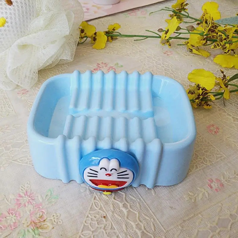 Hello Kitty Creative Cartoon-Style Cute Soap Dish Bathroom Soap Dish for Home Use Soap Dish Holder / Plastic Storage Box Qme 2