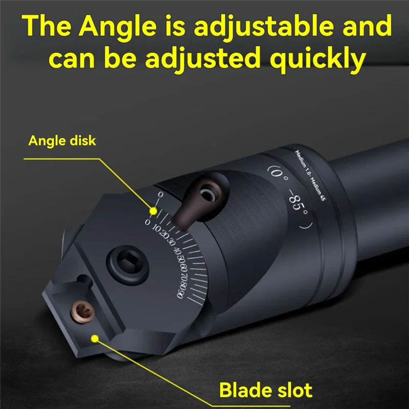 A02F-Multi-Purpose Milling Cutter Adjustable 0-85 Degree Chamfering Cutter For APMT1604 Carbide Milling Cutter Qme